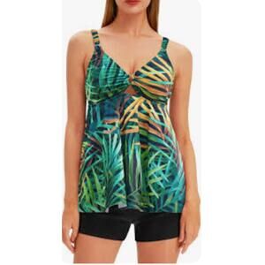 Jollkichay Tummy Control Swim top - top only NWT